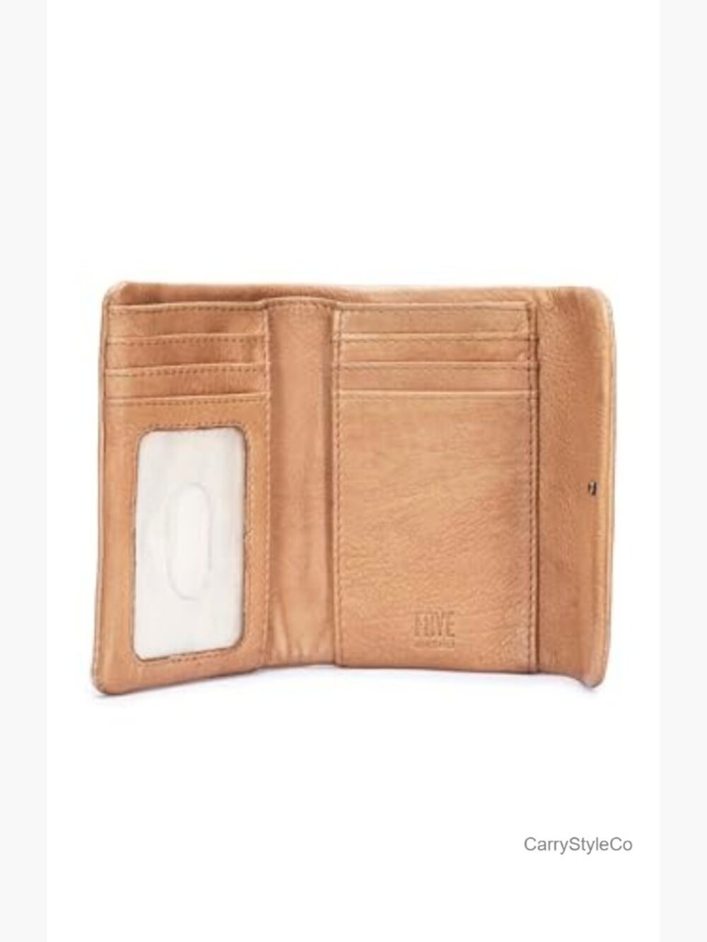 Genuine Leather Bi-Fold Wallet with ID Window, 5 Card Slots - Picture 5 of 7